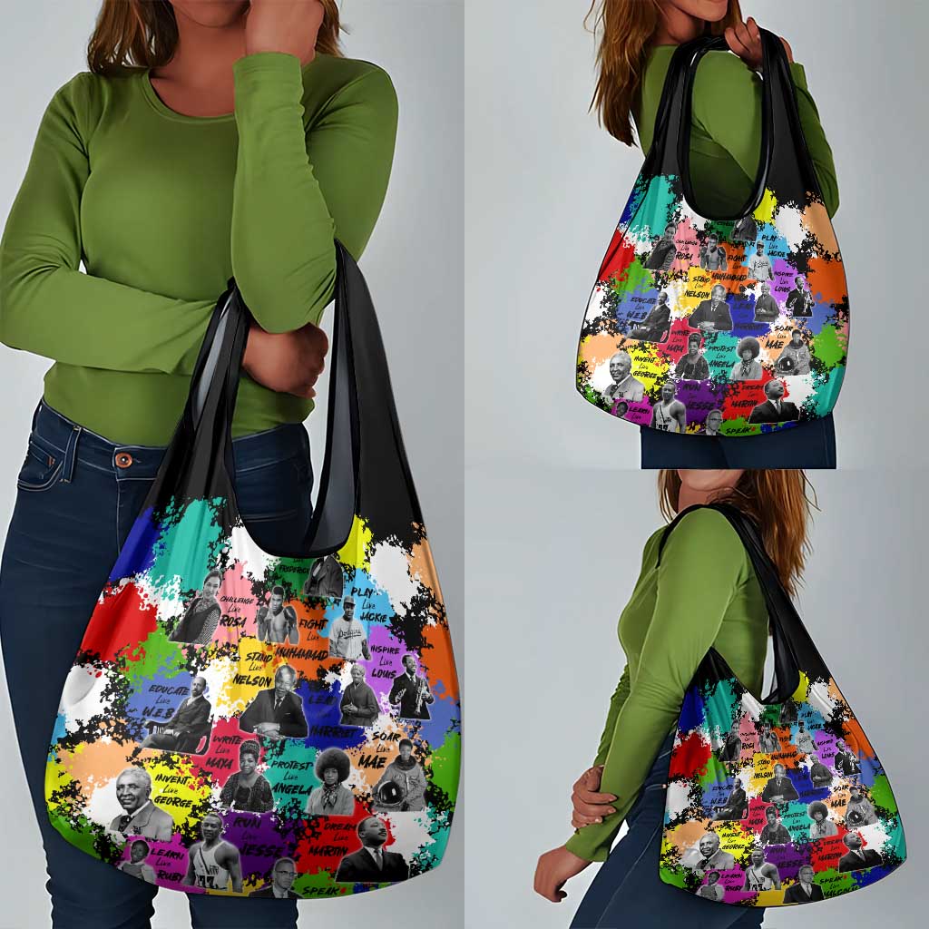 Black History Month African American Grocery Bag Paint Splashes