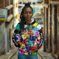 Black History Month African American Hoodie Paint Splashes