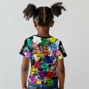Black History Month African American Kid T shirt Paint Splashes