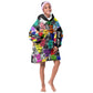 Black History Month African American Kid Wearable Blanket Hoodie Paint Splashes