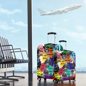 Black History Month African American Luggage Cover Paint Splashes