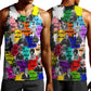 Black History Month African American Men Tank Top Paint Splashes