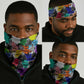 Black History Month African American Neck Gaiter Paint Splashes - African Pride