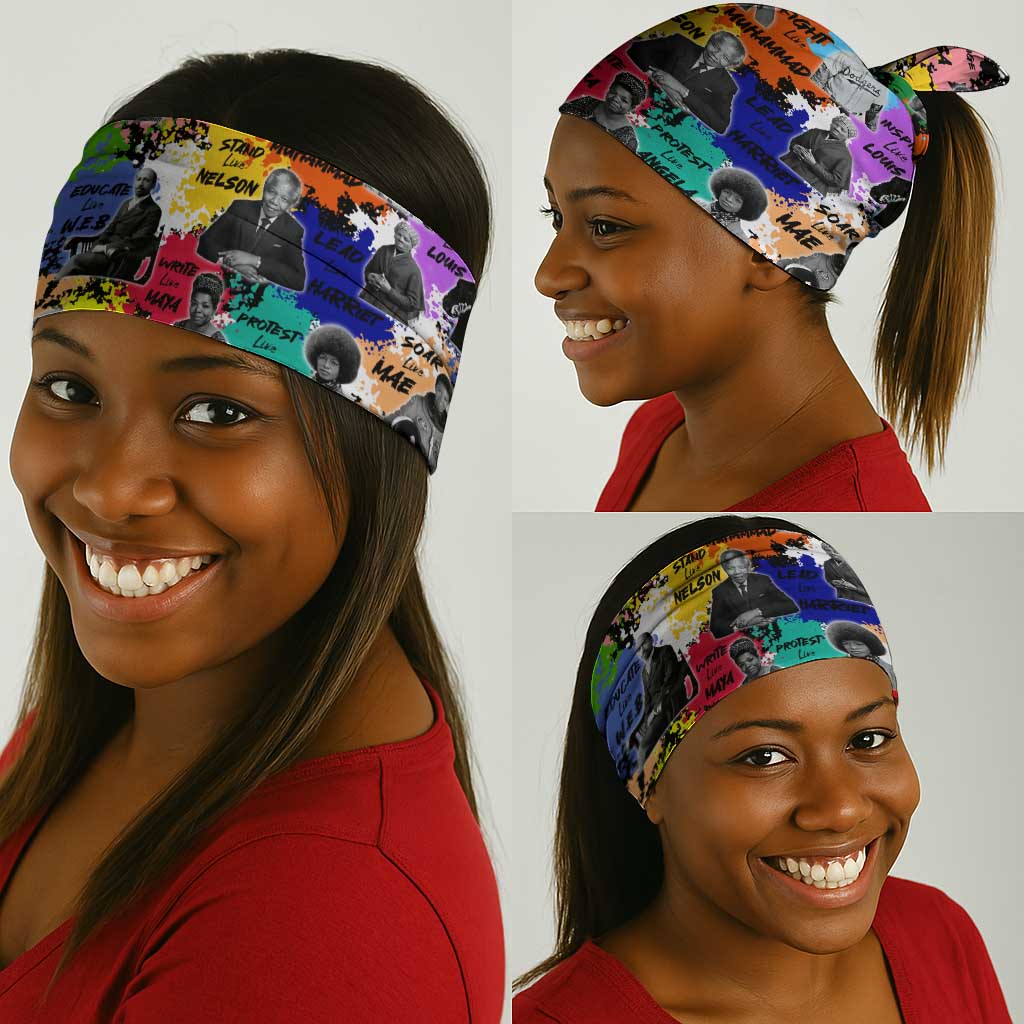 Black History Month African American Neck Gaiter Paint Splashes - African Pride