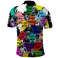 Black History Month African American Polo Shirt Paint Splashes