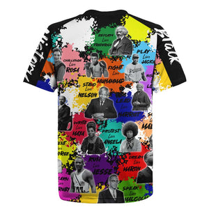 Black History Month African American Rugby Jersey Paint Splashes
