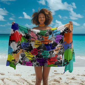 Black History Month African American Sarong Paint Splashes