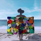 Black History Month African American Sarong Paint Splashes