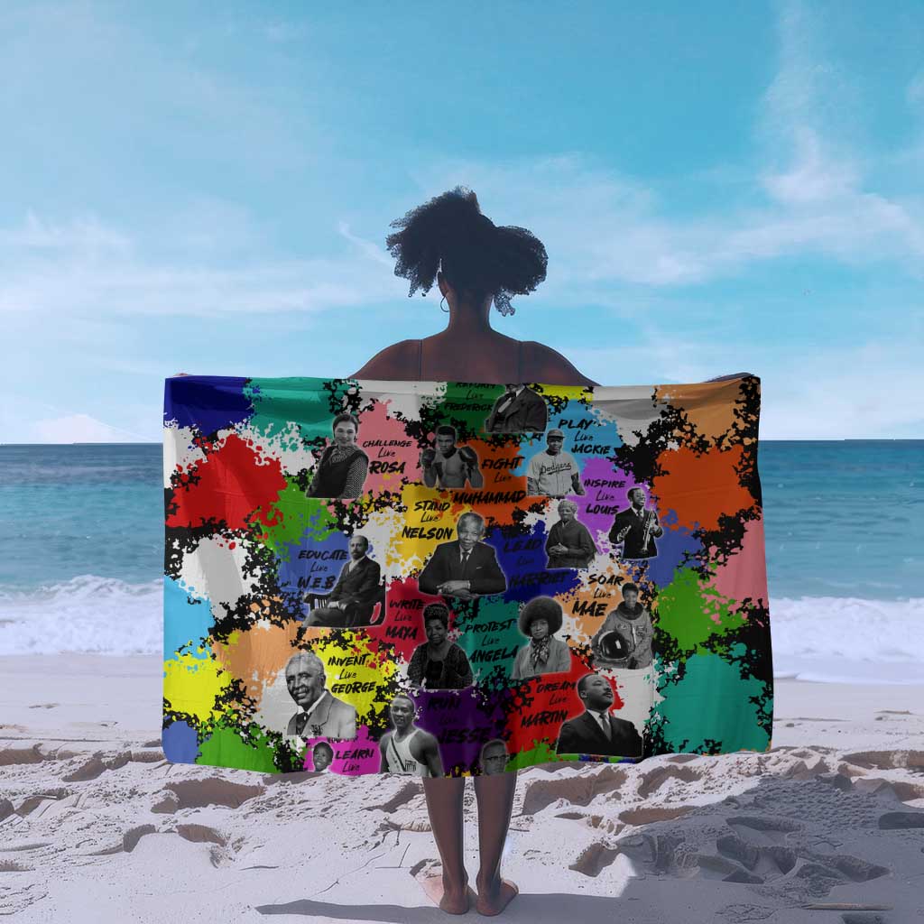 Black History Month African American Sarong Paint Splashes