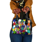 Black History Month African American Shoulder Handbag Paint Splashes