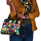 Black History Month African American Shoulder Handbag Paint Splashes