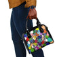 Black History Month African American Shoulder Handbag Paint Splashes