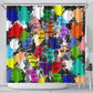 Black History Month African American Shower Curtain Paint Splashes