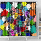 Black History Month African American Shower Curtain Paint Splashes