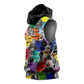 Black History Month African American Sleeveless Hoodie Paint Splashes - African Pride