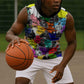 Black History Month African American Sleeveless Hoodie Paint Splashes - African Pride