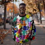 Black History Month African American Sweatshirt Paint Splashes