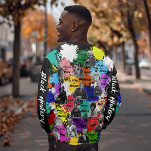 Black History Month African American Sweatshirt Paint Splashes