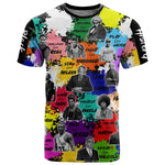 Black History Month African American T shirt Paint Splashes