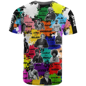 Black History Month African American T shirt Paint Splashes