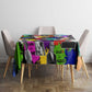 Black History Month African American Tablecloth Paint Splashes
