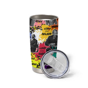 Black History Month African American Tumbler Cup Paint Splashes