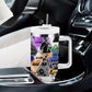 Black History Month African American Tumbler With Handle Paint Splashes