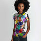 Black History Month African American Women Polo Shirt Paint Splashes