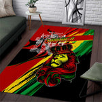 Afro Jamaica Lion Area Rug Coat Of Arms Rastafarianism