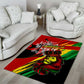 Afro Jamaica Lion Area Rug Coat Of Arms Rastafarianism