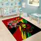 Afro Jamaica Lion Area Rug Coat Of Arms Rastafarianism