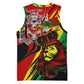 Afro Jamaica Lion Basketball Jersey Coat Of Arms Rastafarianism - African Pride