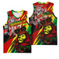Afro Jamaica Lion Basketball Jersey Coat Of Arms Rastafarianism - African Pride