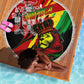 Afro Jamaica Lion Beach Blanket Coat Of Arms Rastafarianism