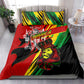 Afro Jamaica Lion Bedding Set Coat Of Arms Rastafarianism
