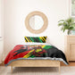 Afro Jamaica Lion Bedding Set Coat Of Arms Rastafarianism