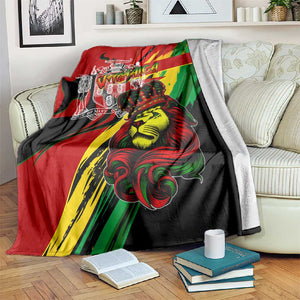 Afro Jamaica Lion Blanket Coat Of Arms Rastafarianism