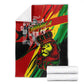Afro Jamaica Lion Blanket Coat Of Arms Rastafarianism
