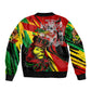 Afro Jamaica Lion Bomber Jacket Coat Of Arms Rastafarianism