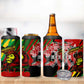 Afro Jamaica Lion 4 in 1 Can Cooler Tumbler Coat Of Arms Rastafarianism