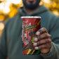 Afro Jamaica Lion 4 in 1 Can Cooler Tumbler Coat Of Arms Rastafarianism