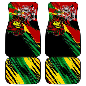 Afro Jamaica Lion Car Mats Coat Of Arms Rastafarianism