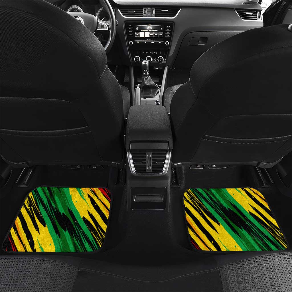 Afro Jamaica Lion Car Mats Coat Of Arms Rastafarianism