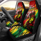 Afro Jamaica Lion Car Seat Cover Coat Of Arms Rastafarianism