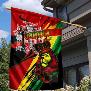 Afro Jamaica Lion Garden Flag Coat Of Arms Rastafarianism