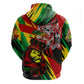 Afro Jamaica Lion Hoodie Coat Of Arms Rastafarianism