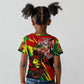 Afro Jamaica Lion Kid T shirt Coat Of Arms Rastafarianism