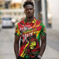 Afro Jamaica Lion Polo Shirt Coat Of Arms Rastafarianism