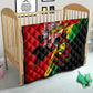 Afro Jamaica Lion Quilt Coat Of Arms Rastafarianism
