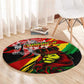 Afro Jamaica Lion Round Carpet Coat Of Arms Rastafarianism